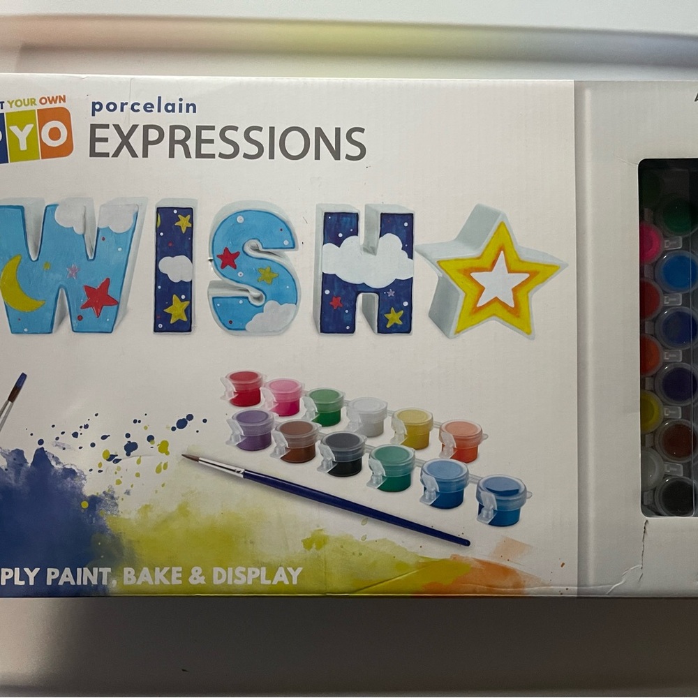 WISH ⭐️ Porcelain Expressions DIY Kit-new in box